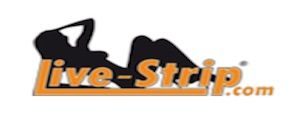 Livestrip Logo mit Silhouette einer Frau