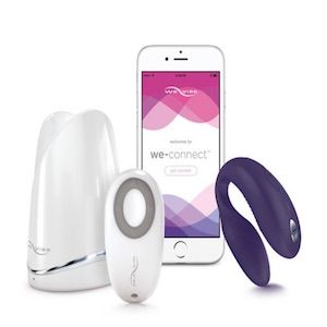 Appgesteuerter Paarvibrator - Sync lila mit Handy